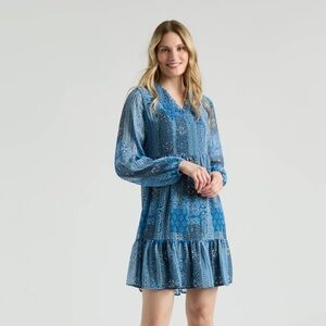 NWT Blue Patterned Dress